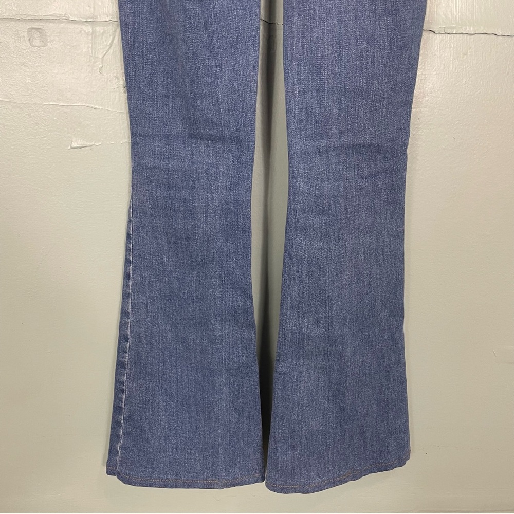 We The Free FP Jayde High Rise Flare Jeans Women Sz 25 Sunburst Blue - Picture 11 of 11